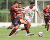 Sampaio lutou muito, mas não conseguiu reverter o placar (Foto: Ronald Felipe)
